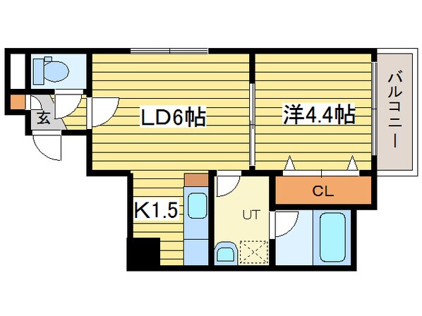 ラッフルズコートの物件間取画像